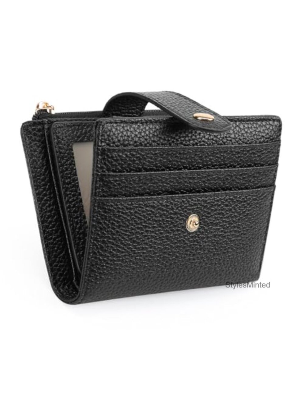 Small Women's Wallet Credit Card Holder RFID Blocking Leather Billfold